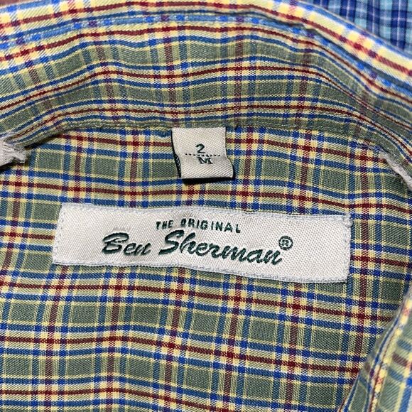 Bundle of 4 Ben Sherman Mens Original Stretch Button Up Shirt Multicolor Medium - Picture 5 of 7